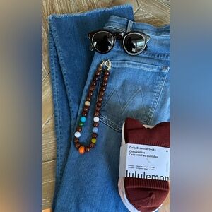 MOTHER Jeans size 30 THE HUSTLER ANKLE FRAY, Wishful Drinking